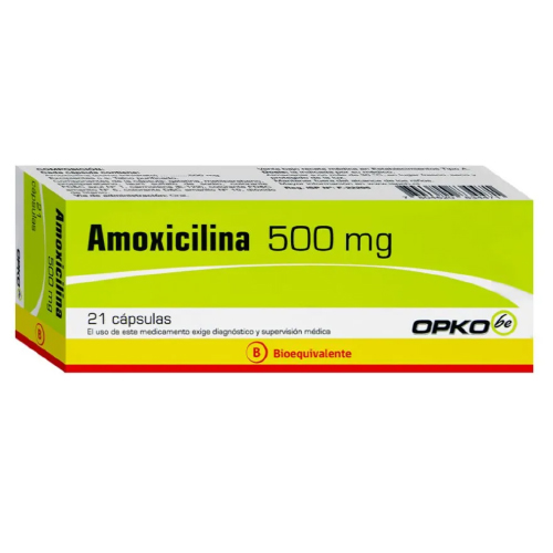 Amoxicilina 500 Mg X 21 Capsulas. (OPKO) – Farmacia Mariana