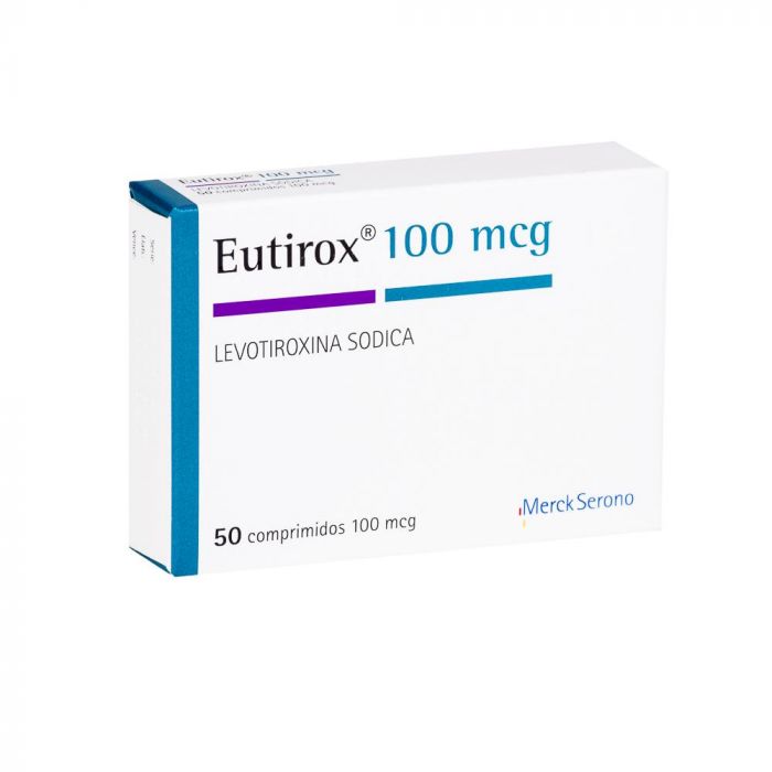 Eutirox 100 Levotiroxina 100 Mcg X 50 Comprimidos Merck Farmacia