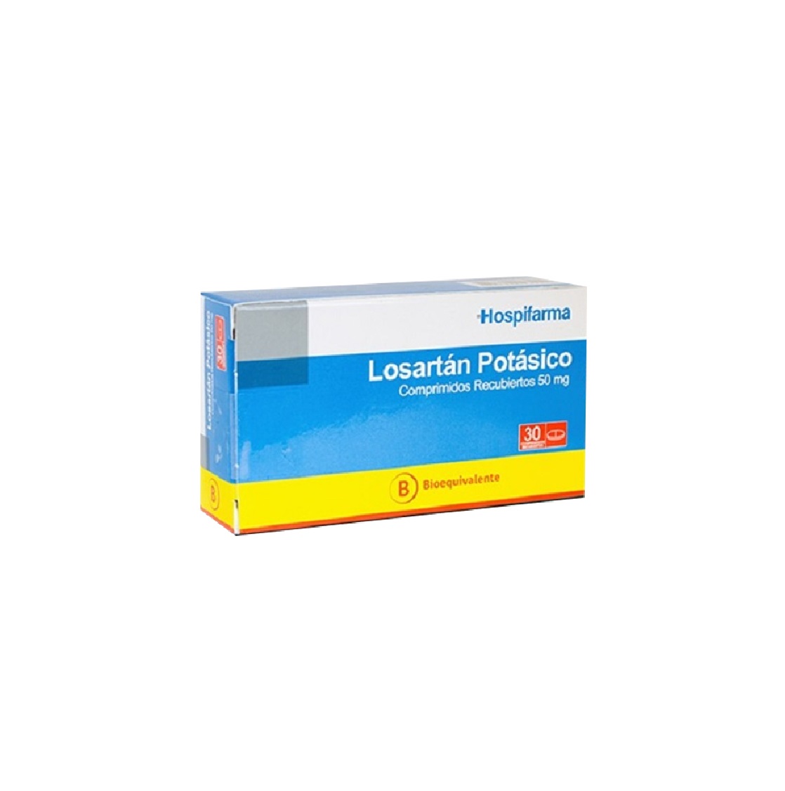 Losartan Potasico 50mg X 30 Comprimidos Recubiertos Hospifarma