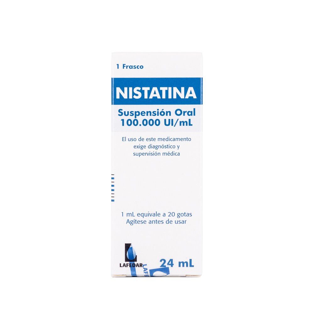 Nistatina 100.000 UI/ML Suspensión Oral X 24 ml (LAFEDAR) – Farmacia