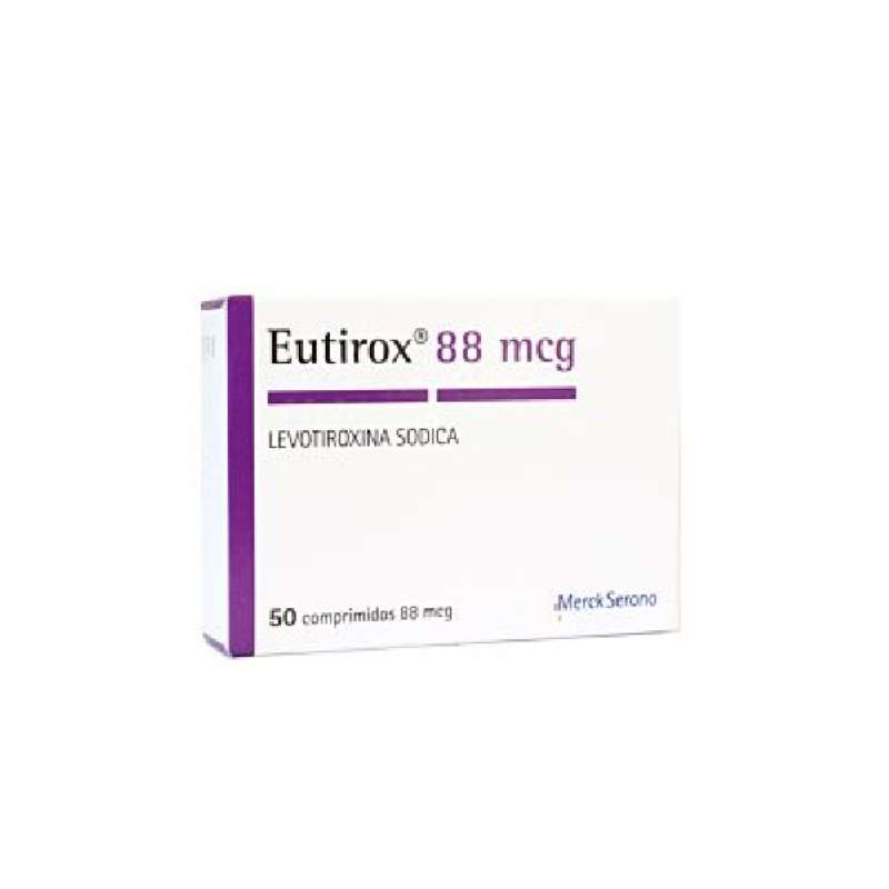 Eutirox Levotiroxina Sodica 88 Mcg X 50 Comprimidos Merck Farmacia